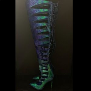 Mermaid Iridescent Boots